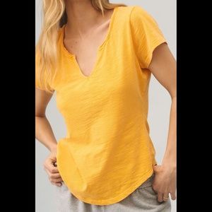 Anthropologie Pilcro Slim Notched Tee